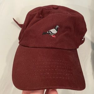 Staple’s Pigeon Maroon Baseball Hat, NBW